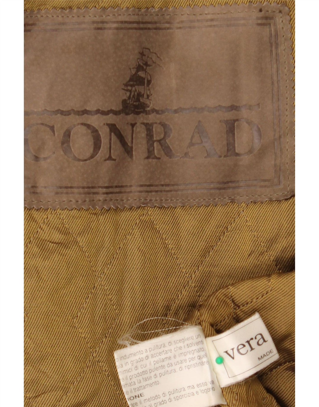 CONRAD Giacca a vento oversize da uomo con cappuccio IT 50 Large in pelle marrone