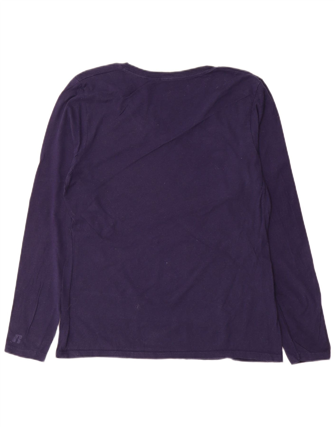 Maglietta grafica da ragazzo Russell Athletic a maniche lunghe 8-9 anni medio blu navy