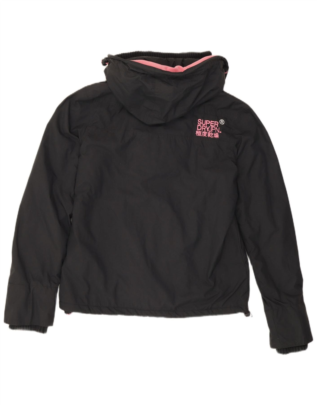 Giacca a vento con cappuccio da donna Superdry Windcheater UK 14 Grigio medio