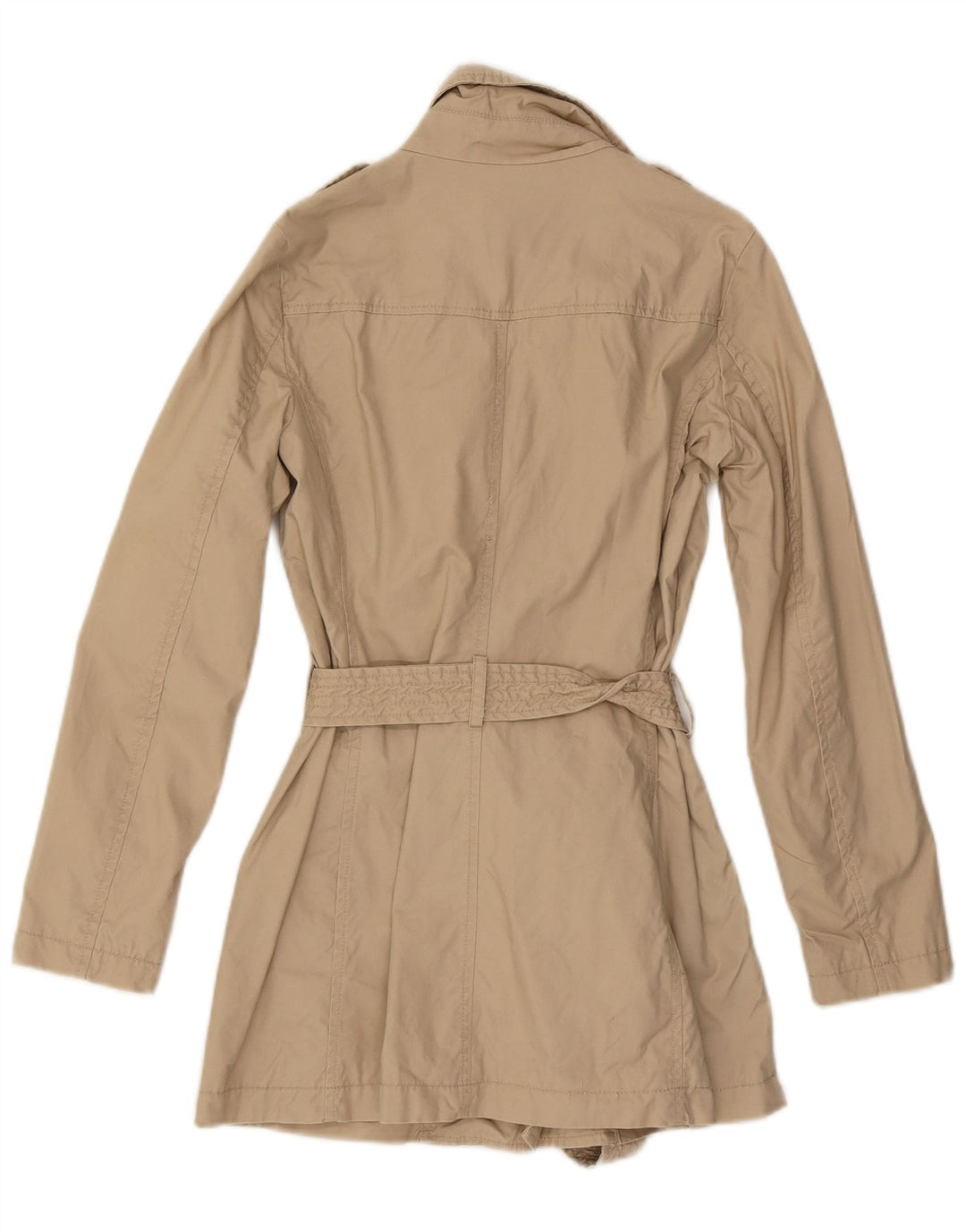 Trench da donna Benetton UK 8 piccolo in cotone beige
