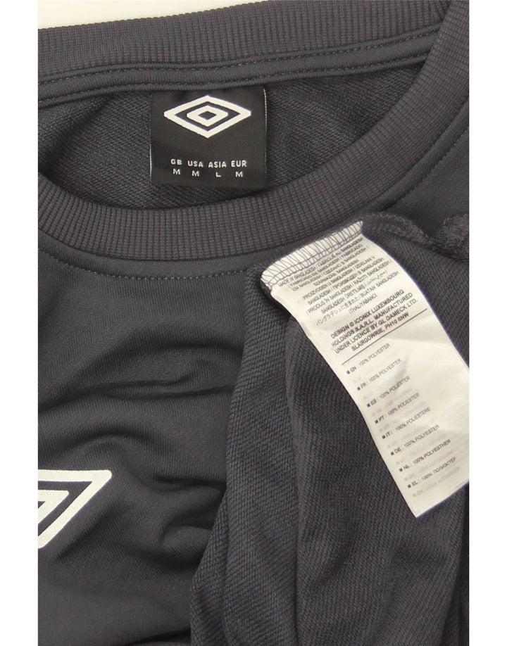 Felpa da uomo Umbro Maglione in poliestere color block grigio medio