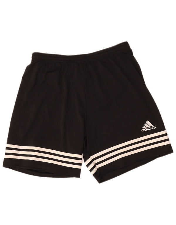 Pantaloncini sportivi Adidas Climalite da ragazzo 13-14 anni medio poliestere nero