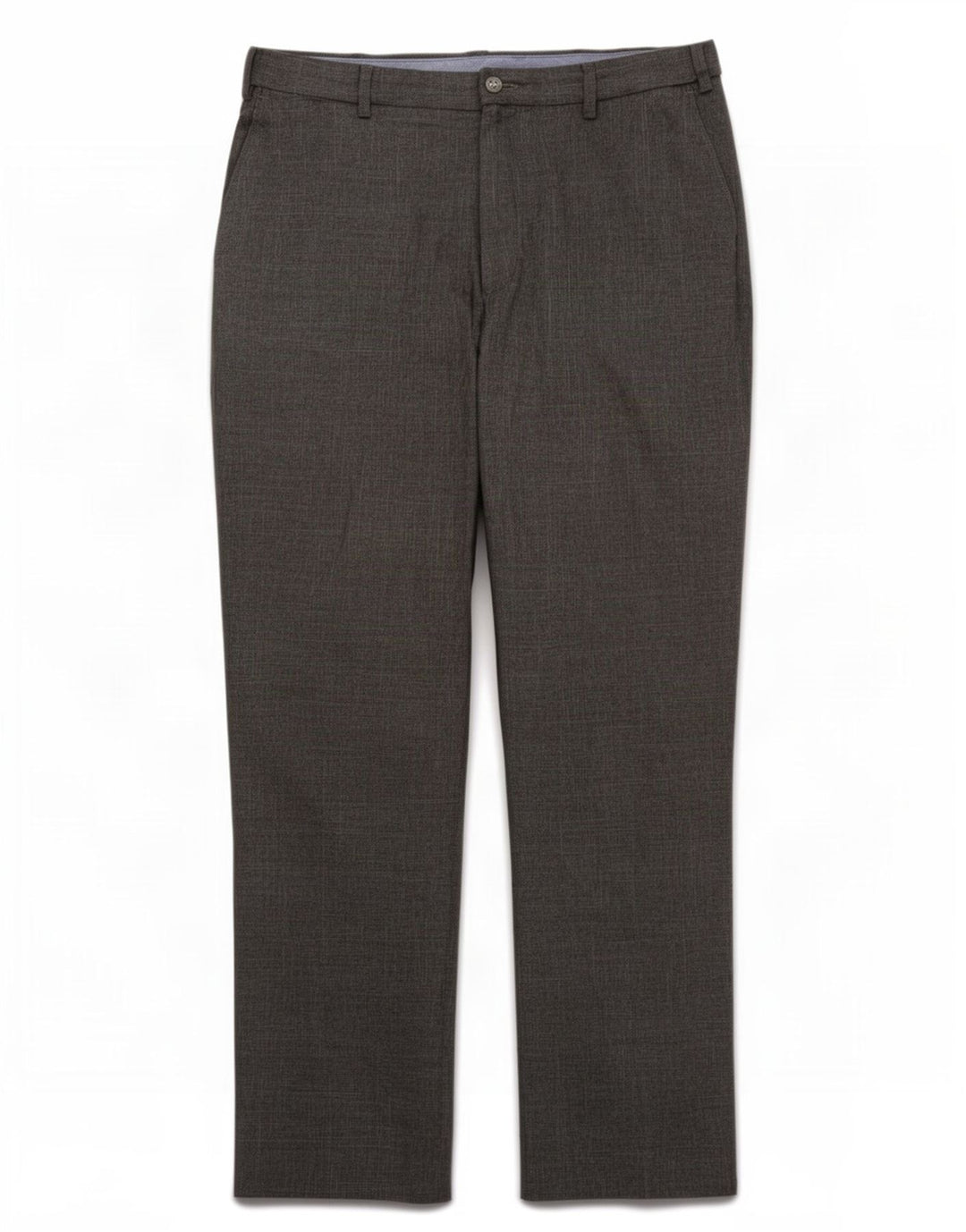 Pantaloni da abito regolari da uomo Marks & Spencer W38 L31 poliestere grigio