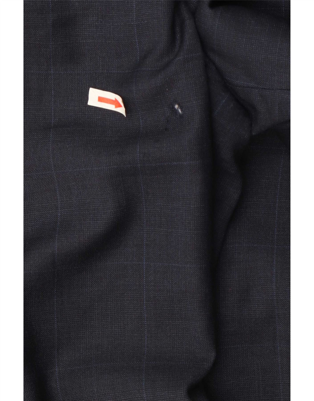 Giacca blazer a 2 bottoni da uomo Marks & Spencer UK 46 XL lana a quadri blu navy