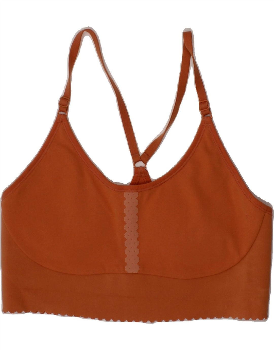 NIKE Womens Sport Bra Top UK 8 Small Orange Vintage Nike and Second-Hand Nike from Messina Hembry 