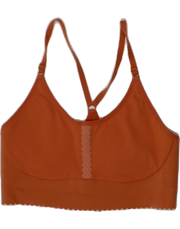 NIKE Womens Sport Bra Top UK 8 Small Orange Vintage Nike and Second-Hand Nike from Messina Hembry 
