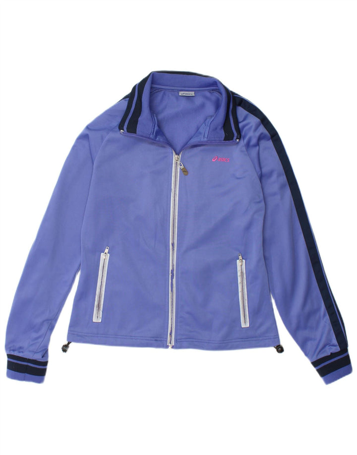 Giacca da ginnastica da donna Asics UK 12 poliestere viola medio