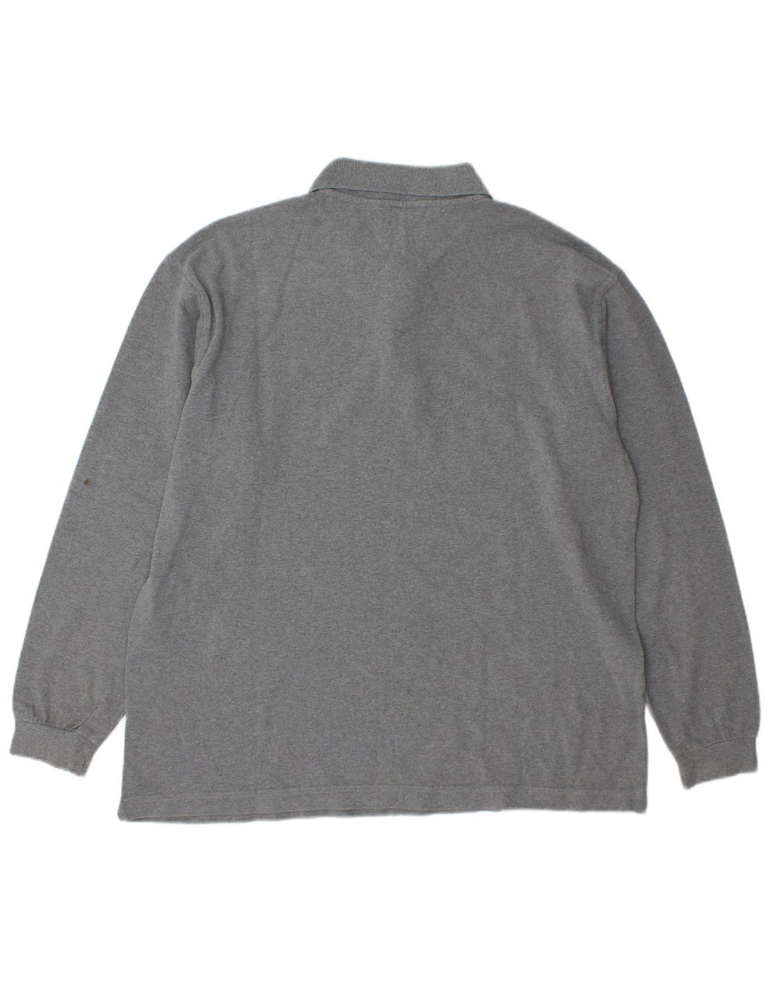 Polo Kappa Uomo Manica Lunga Large in Cotone Grigio