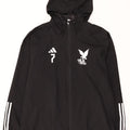 Giacca antipioggia con cappuccio grafico da uomo Adidas UK 42 XL poliestere nero