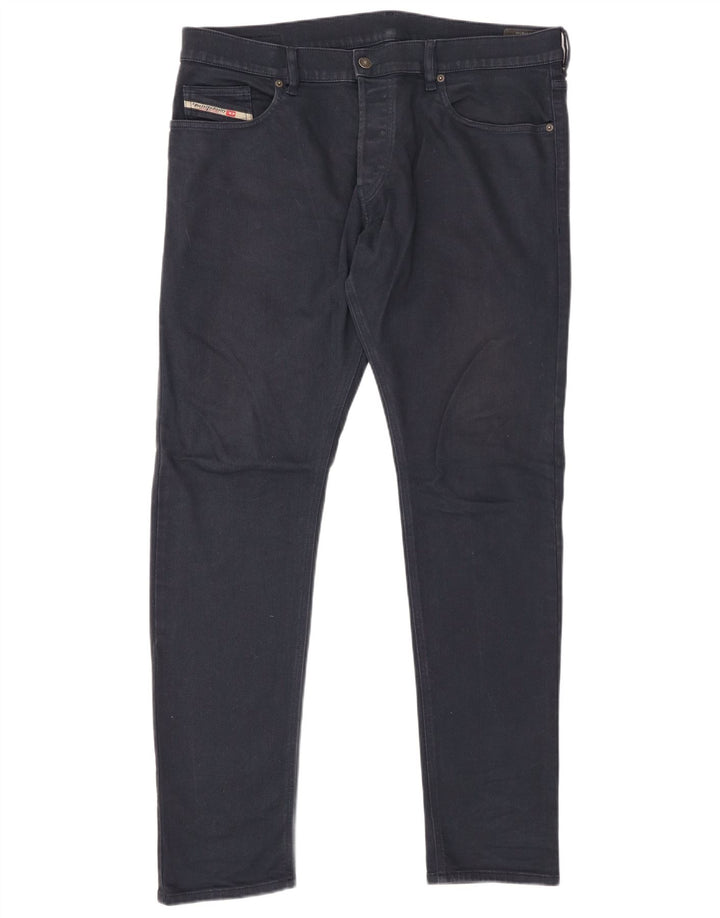 Jeans slim da uomo DIESEL W36 L32 cotone blu navy