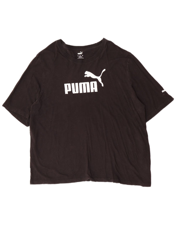 T-shirt grafica da uomo Puma Top 4XL cotone nero