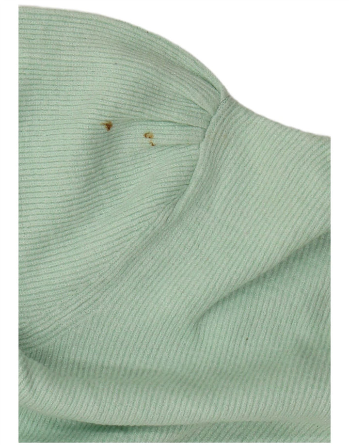 Maglione a collo alto corto da donna Marks & Spencer UK 10 piccolo verde