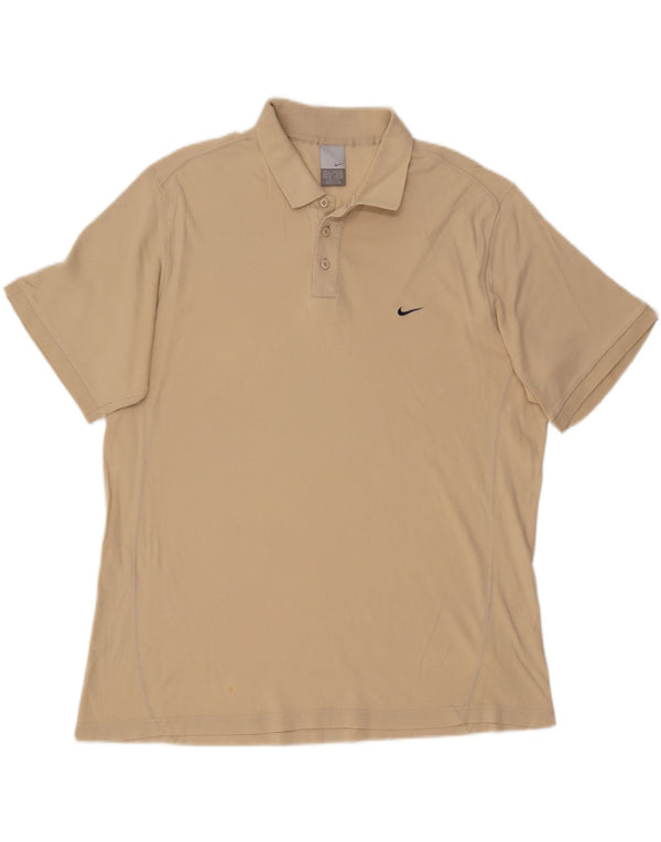 Polo Nike Uomo UK 45/47 XL Cotone Beige