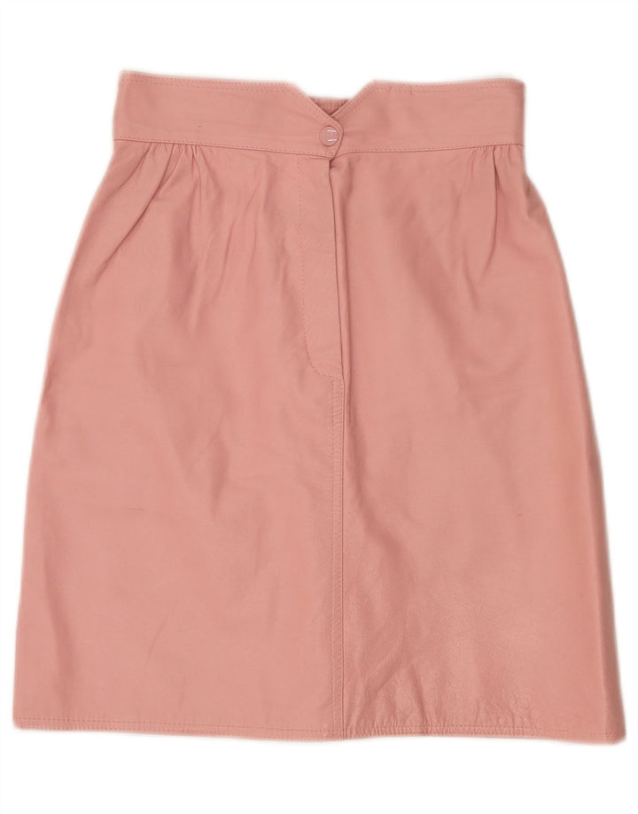 Gonna in pelle da donna Vetta IT 42 media W26 Rosa