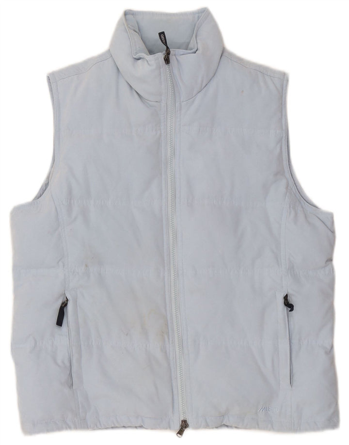 Gilet imbottito da donna Musto UK 14 grande poliestere blu
