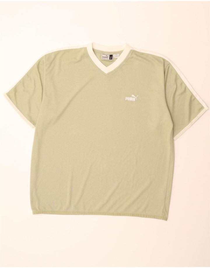 PUMA Mens T-Shirt Top Large Green