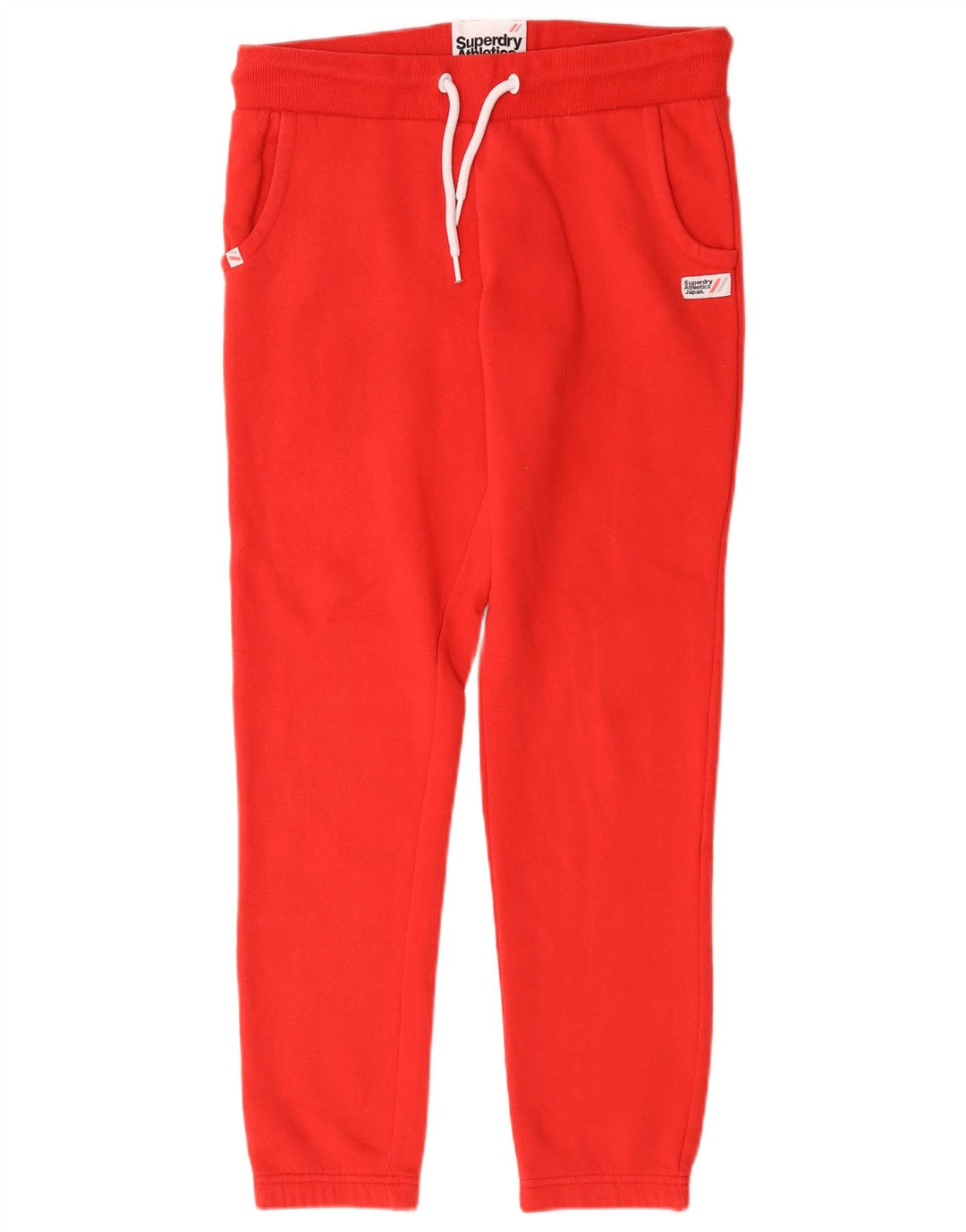 Pantaloni da tuta da donna Superdry Joggers UK 12 Medium Red Cotton