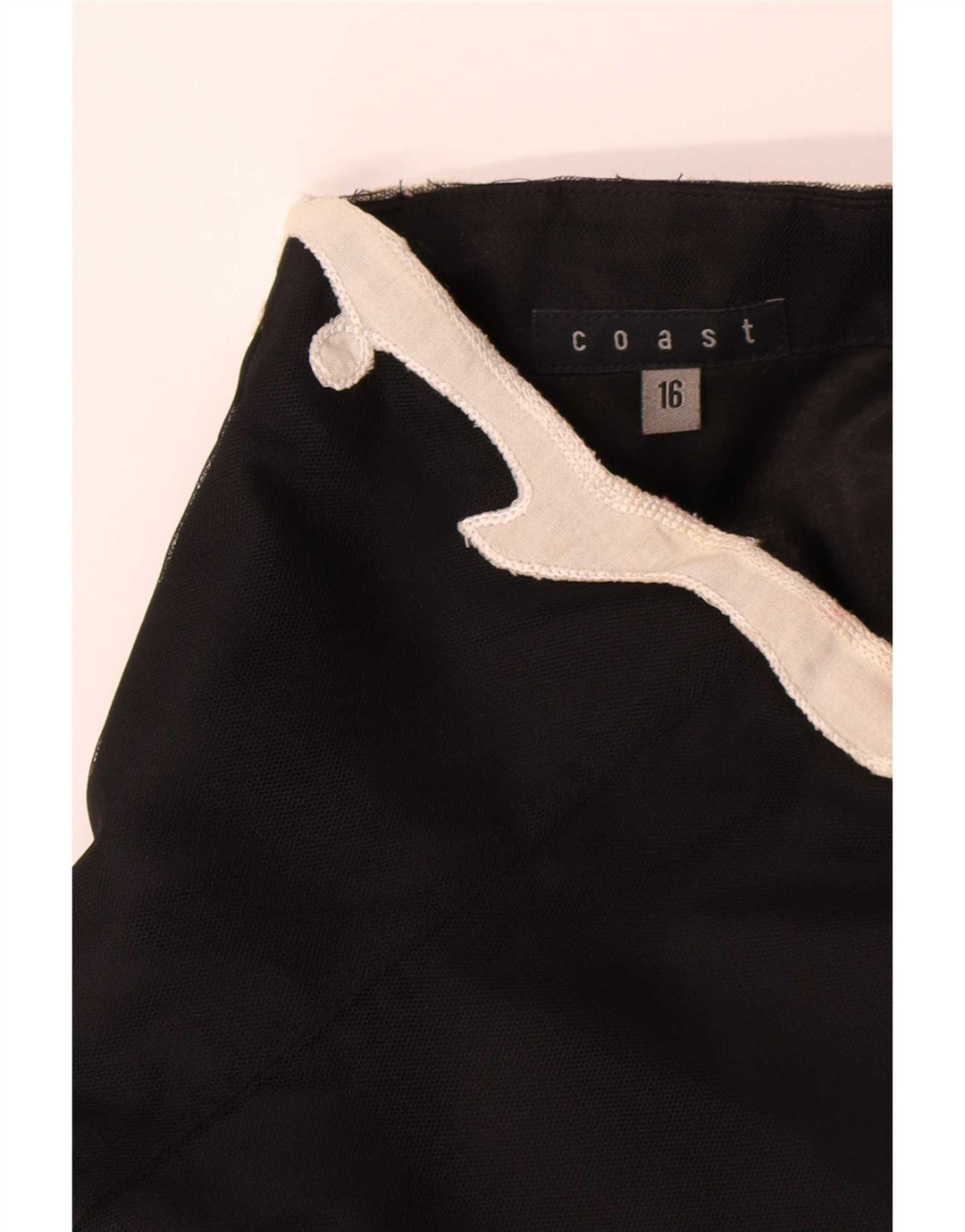 Abito senza spalline da donna Coast UK 16 Grande poliestere floreale nero