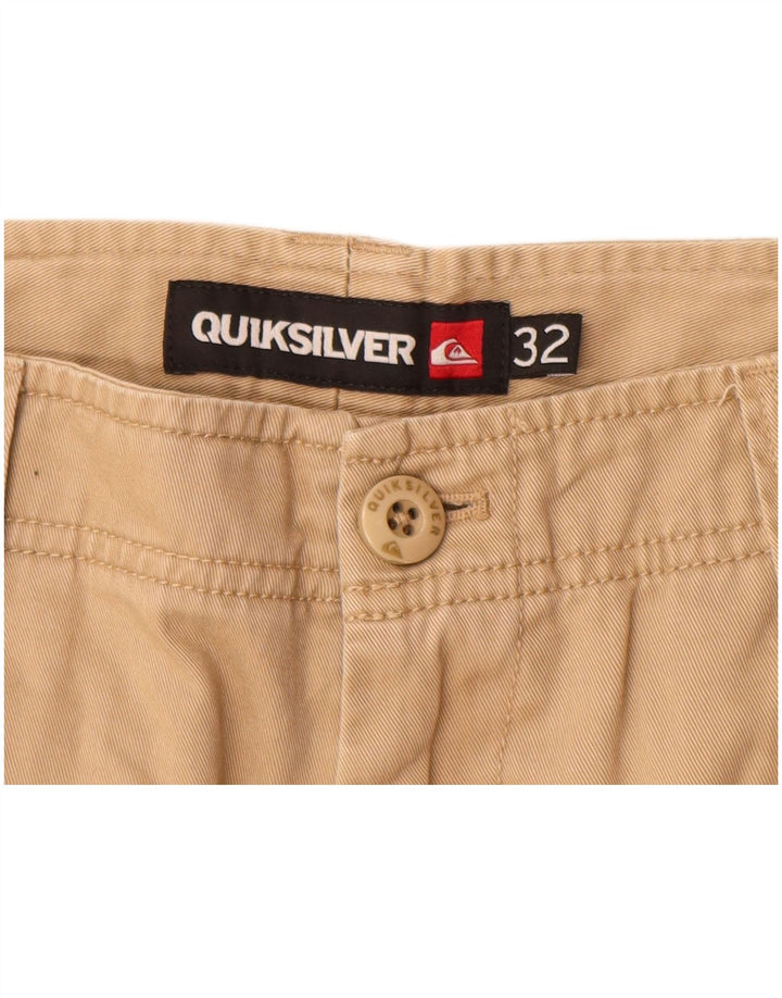 Pantaloncini cargo da uomo QUIKSILVER W32 cotone beige medio