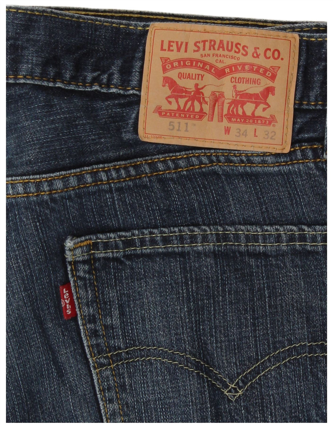 Jeans Levi's Uomo 511 Slim W34 L32 Cotone Blu