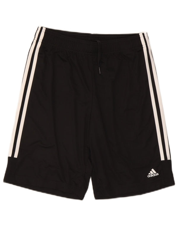 Pantaloncini sportivi Adidas Aeroready da ragazzo 13-14 anni in poliestere nero