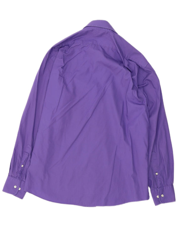Camicia da uomo vestibilità regolare Tommy Hilfiger taglia 15 1/2 cotone viola medio