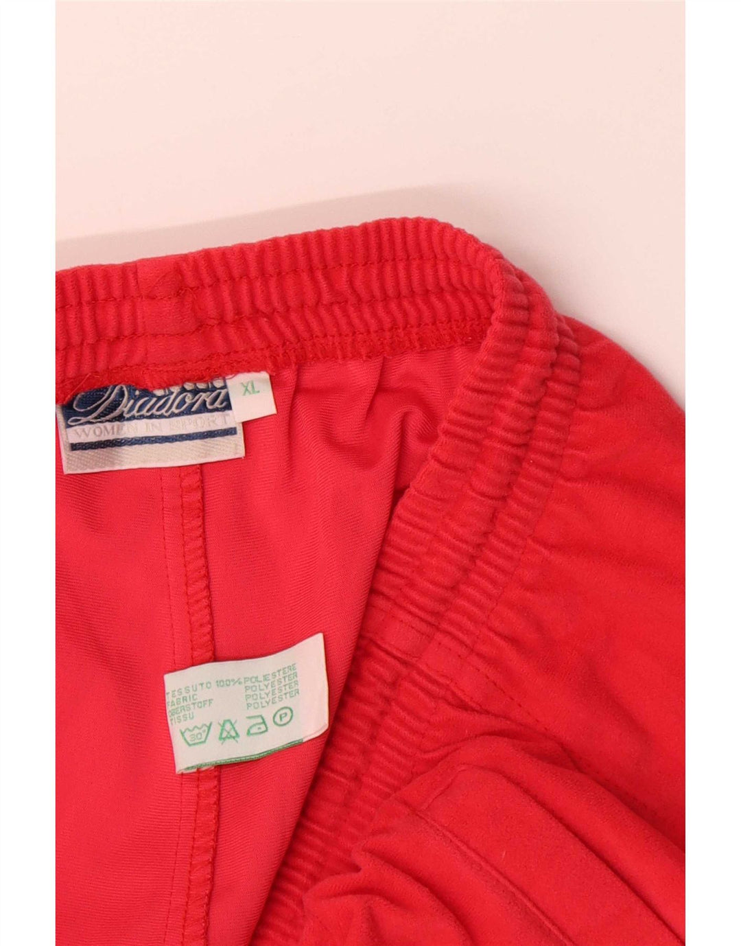 Pantaloni da tuta dritti da uomo Diadora XL Rosso Poliestere
