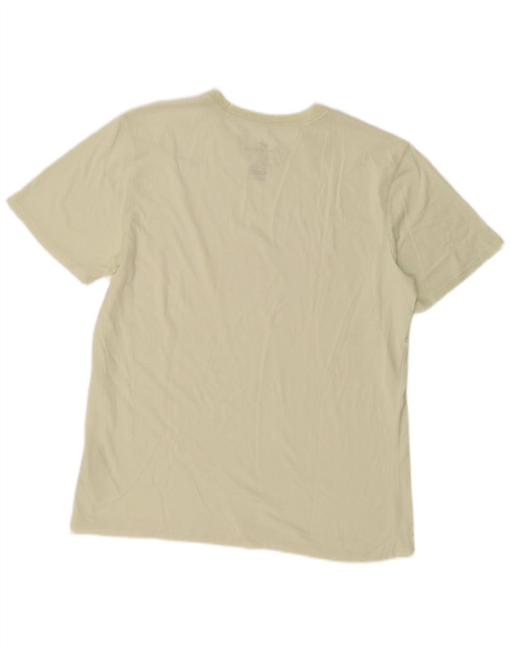 T-shirt Nike da uomo dal taglio atletico, grande, in cotone giallo