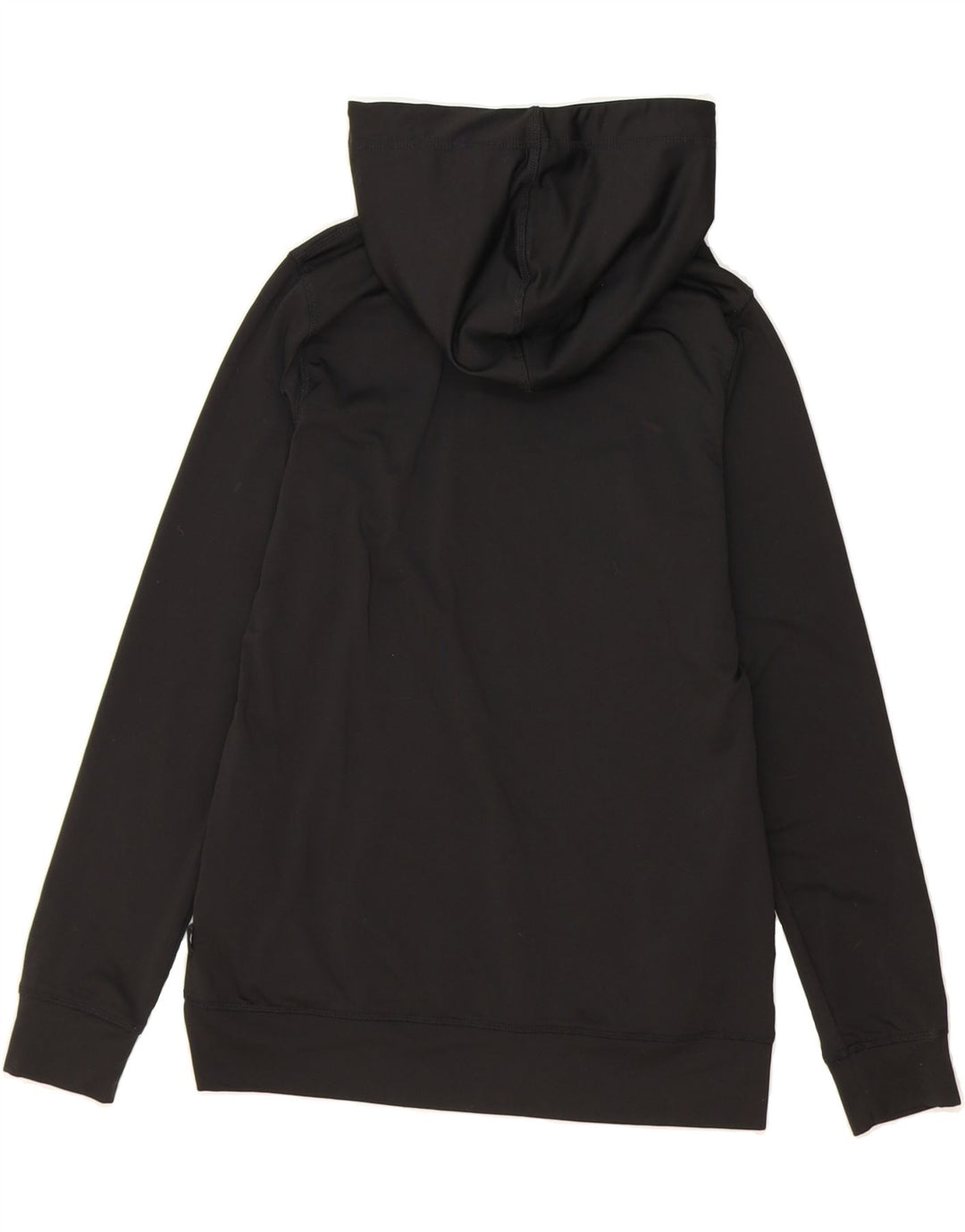 EVERLAST Womens Graphic Hoodie Jumper UK 10 Small Black Polyester Vintage Everlast and Second-Hand Everlast from Messina Hembry 