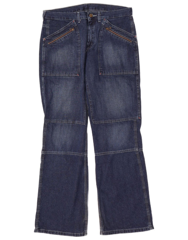 Jeans Bootcut da donna Lee W33 L33 cotone blu navy