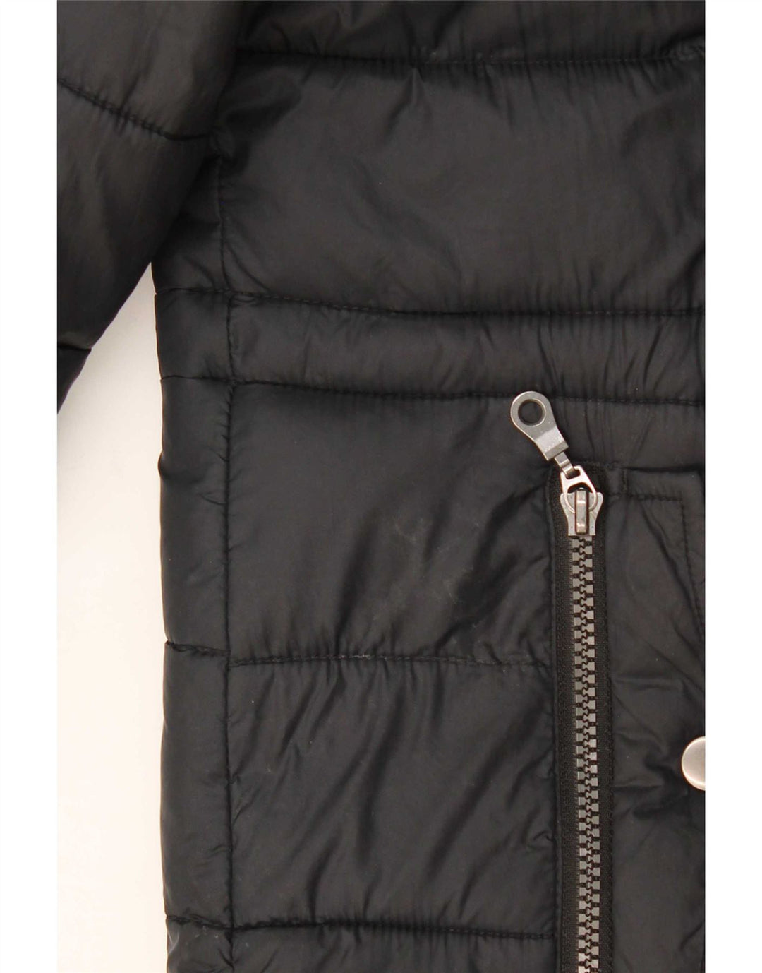 Giacca imbottita con cappuccio da donna Marks & Spencer UK 16 grande poliestere nero