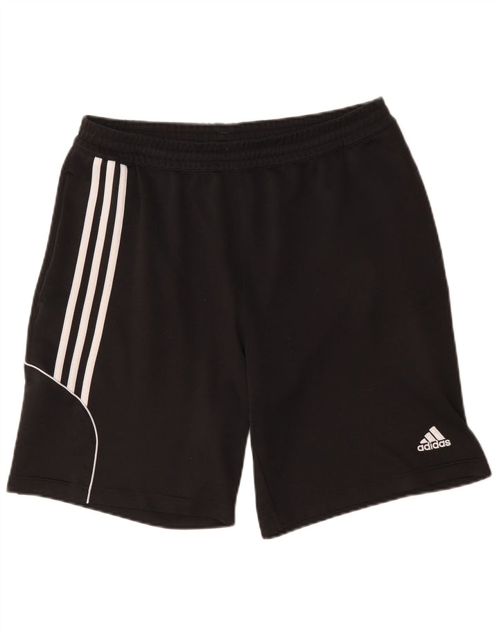 Pantaloncini sportivi Adidas Climalite da uomo grandi in poliestere nero
