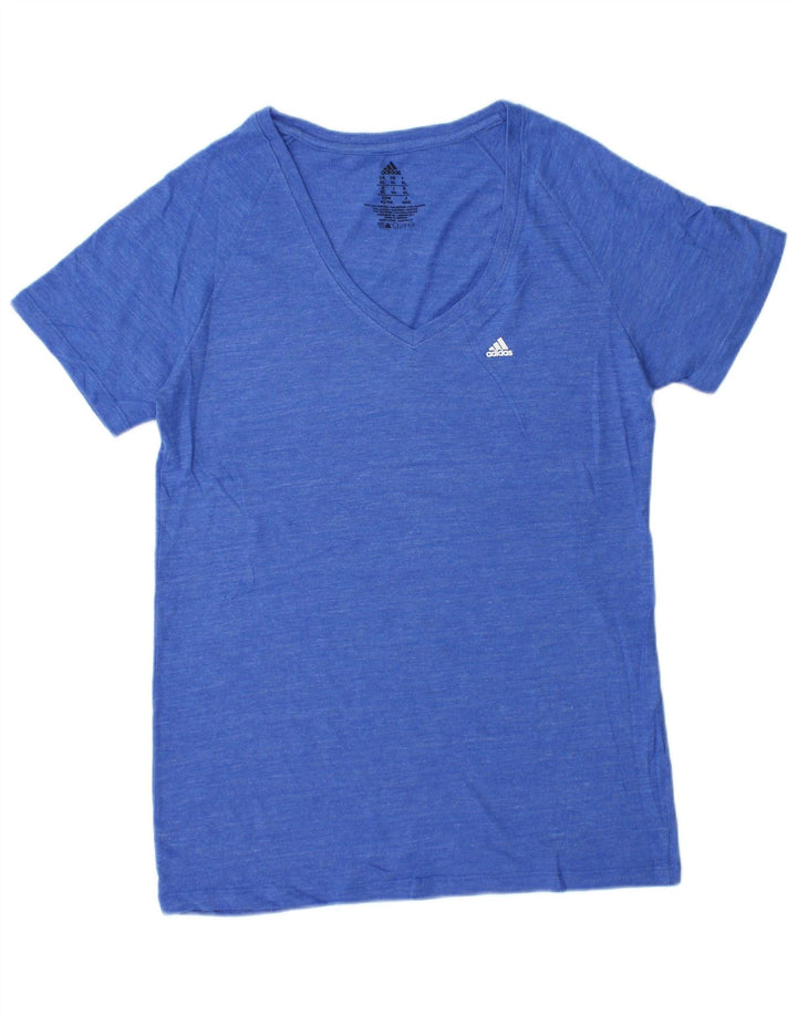 T-shirt da donna Adidas Top UK 18 XL poliestere chiazzato blu