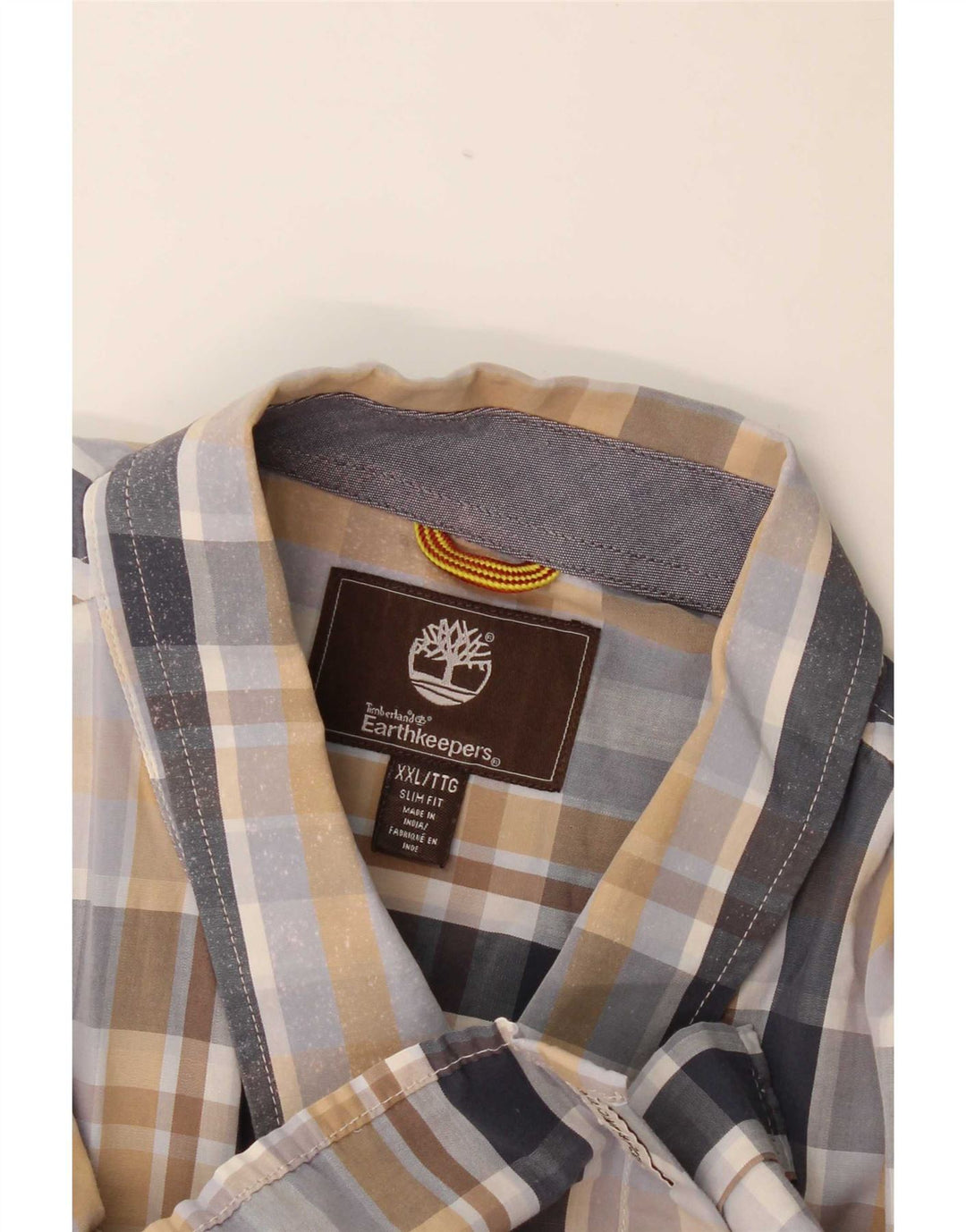 Camicia a maniche corte da uomo Timberland Earthkeepers 2XL a quadri multicolore