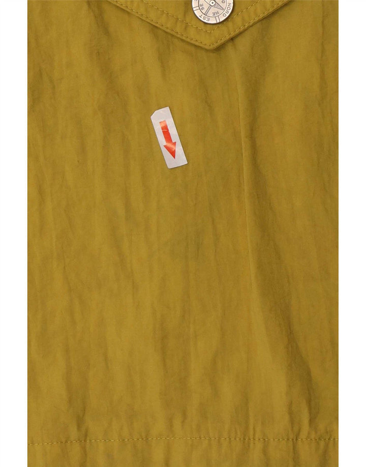 Giacca a vento oversize da donna vintage EU 42 grande in poliammide giallo
