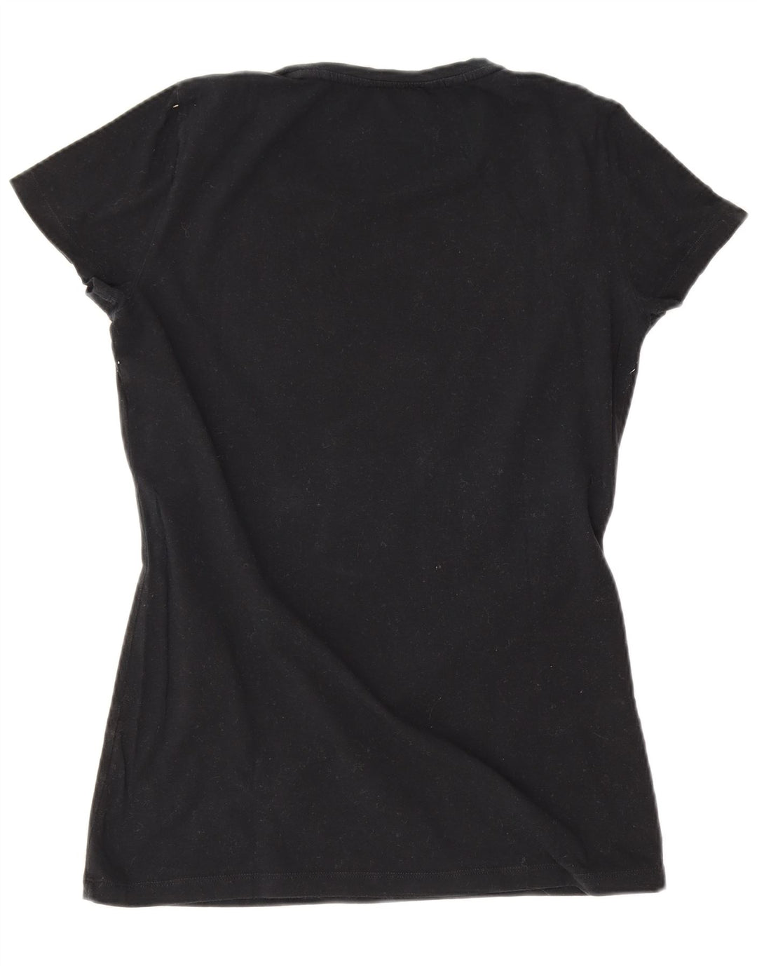 T-shirt grafica da donna Gas Top UK 8 piccola nera