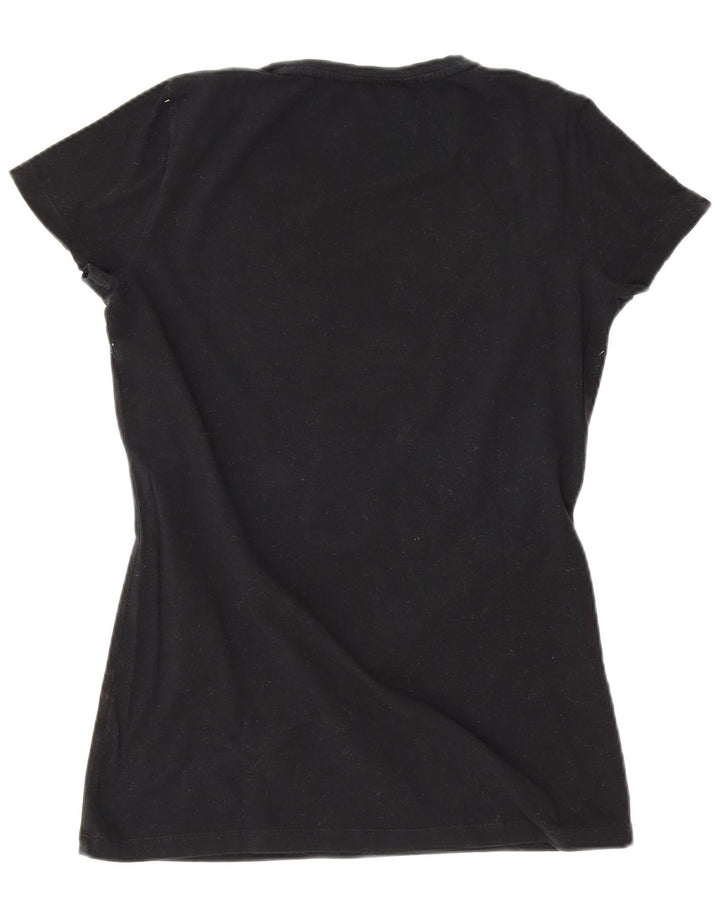 T-shirt grafica da donna Gas Top UK 8 piccola nera