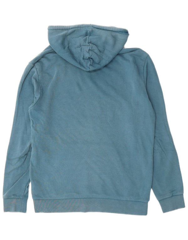 Felpa con cappuccio da uomo Adidas Small in cotone blu