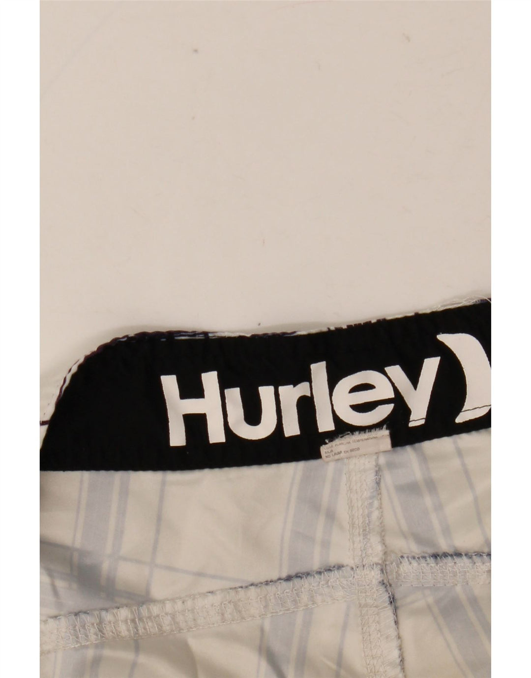 Pantaloncini da bagno da uomo HURLEY a quadri bianchi medi