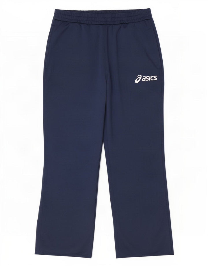 Pantaloni della tuta da ragazzo Asics 11-12 anni in poliestere blu navy