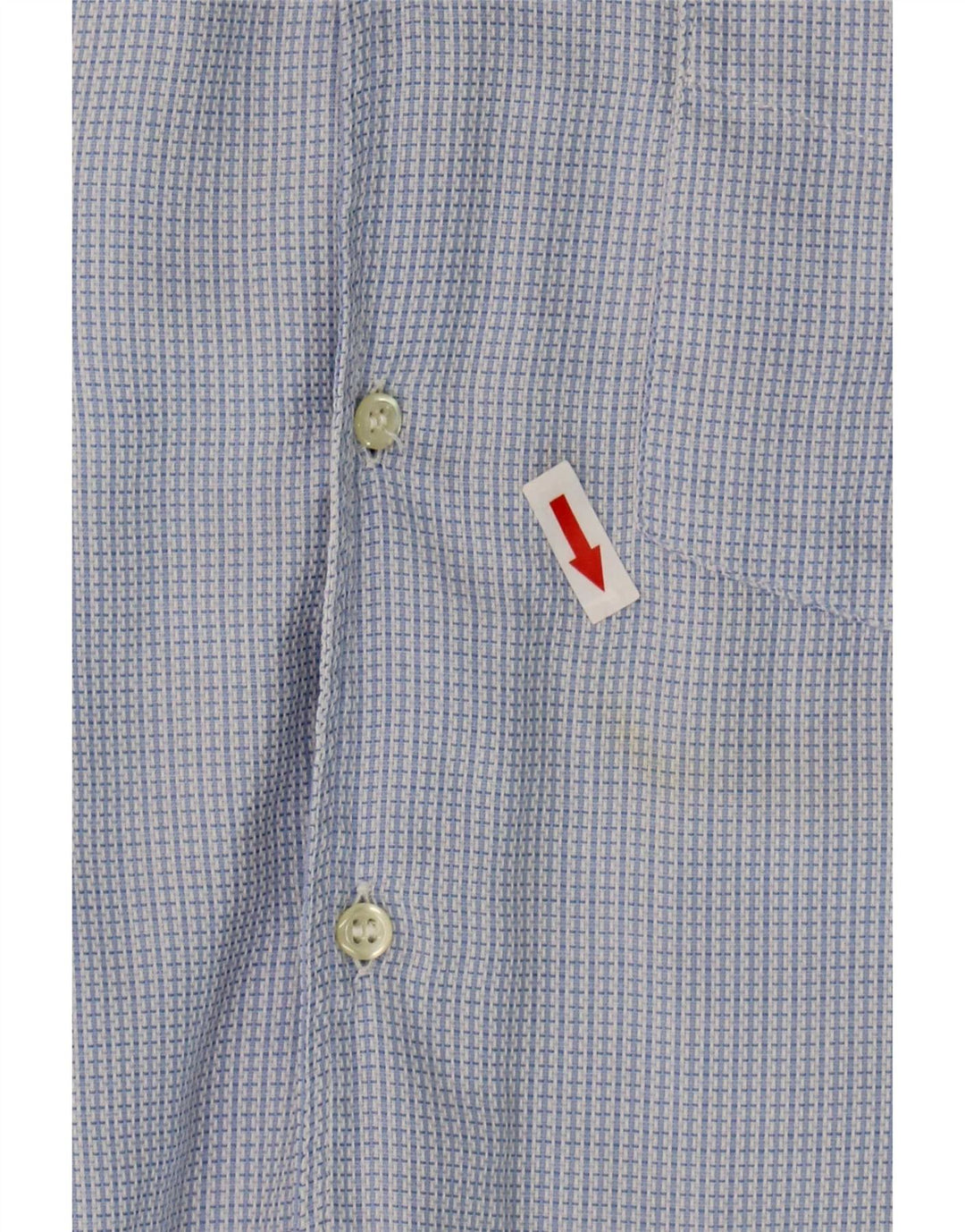 Camicia in flanella da uomo Henry Cottons taglia 16 grande cotone a quadri blu