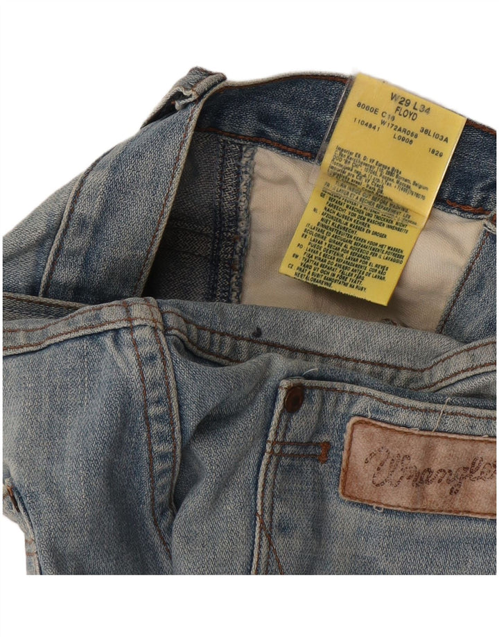 Pantaloncini di jeans Floyd da uomo Wrangler W29 cotone blu medio