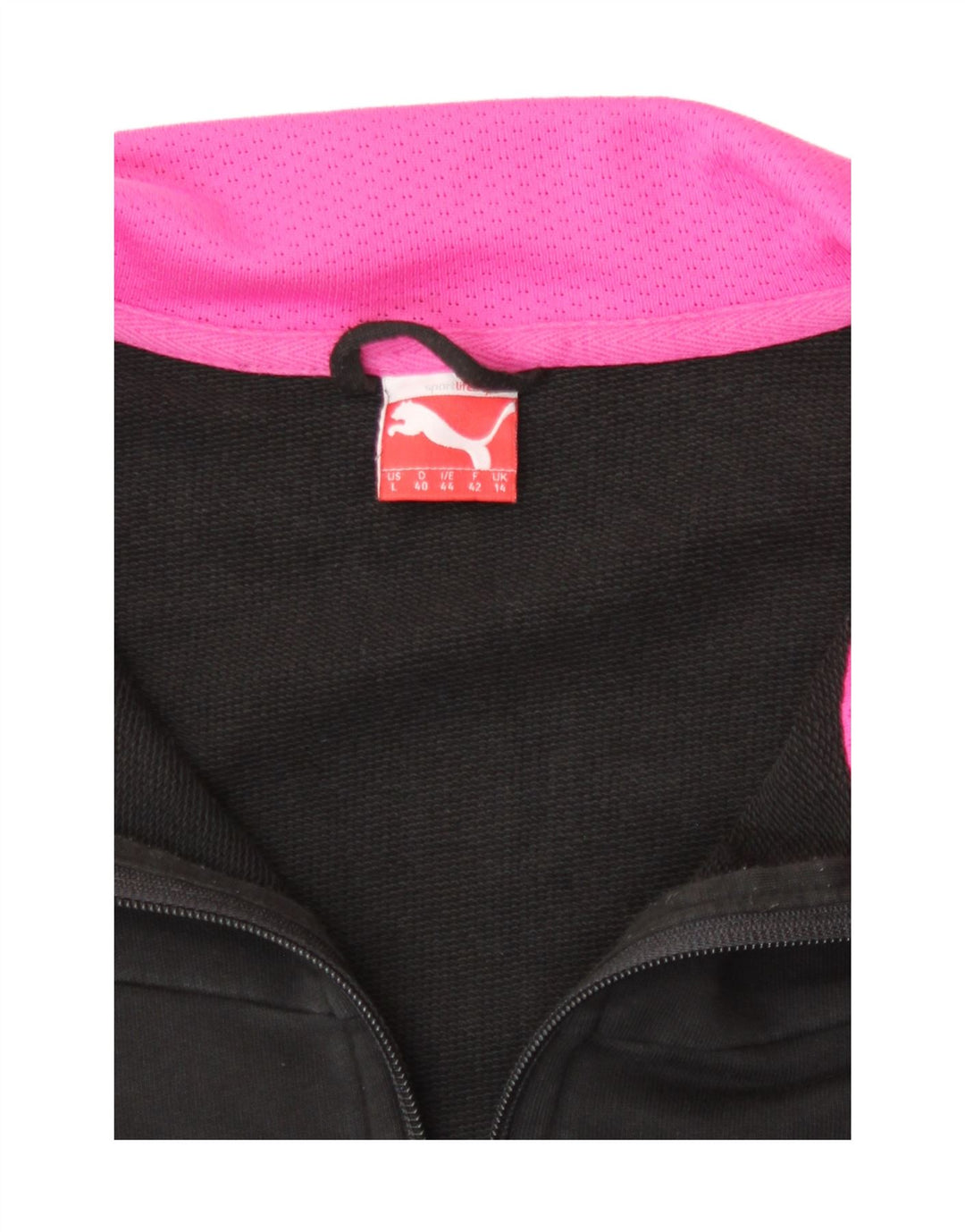 Giacca da ginnastica grafica da donna Puma UK 14 media nera