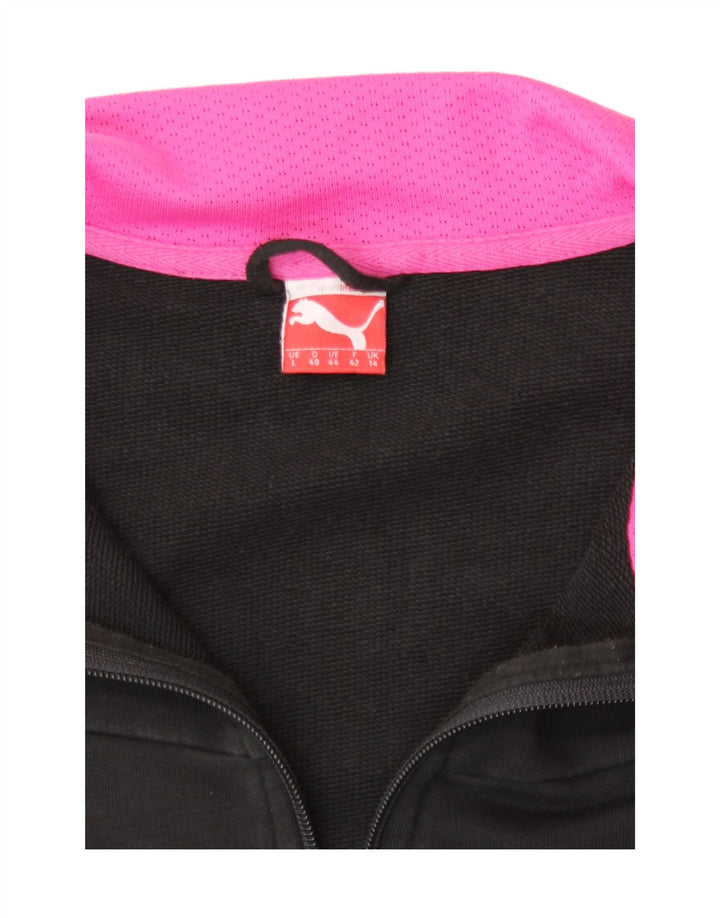 Giacca da ginnastica grafica da donna Puma UK 14 media nera
