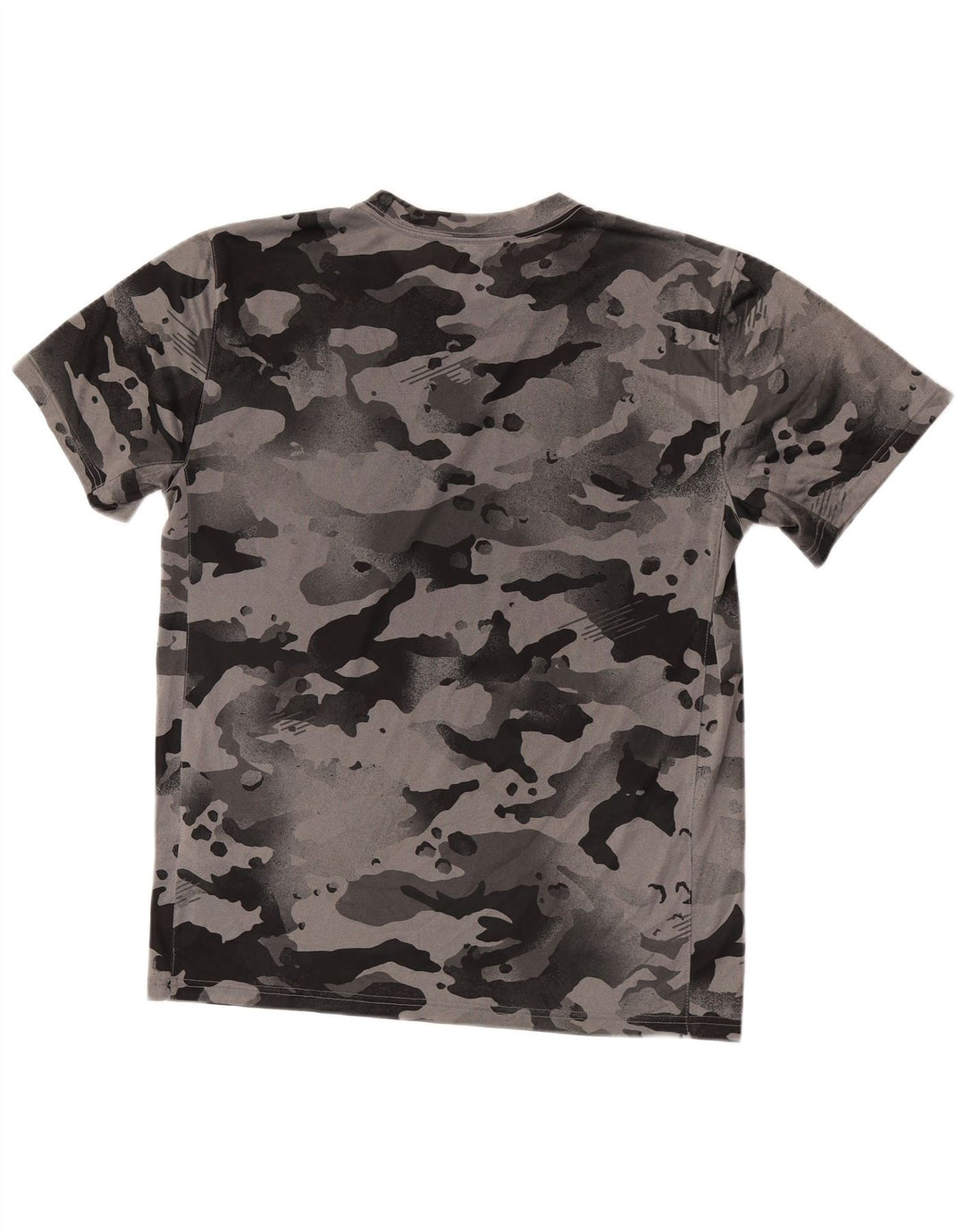 T-shirt Nike Dri Fit da uomo in poliestere mimetico grigio medio