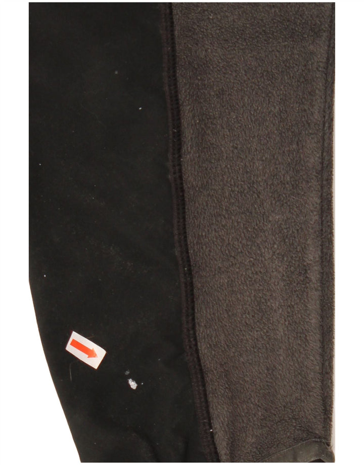 Maglione in pile da uomo The North Face con zip e collo, grande, in poliestere color block grigio