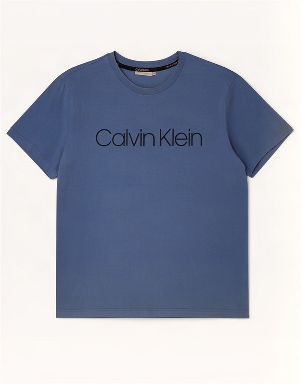 Maglietta grafica da donna Calvin Klein Top UK 20 2XL cotone blu
