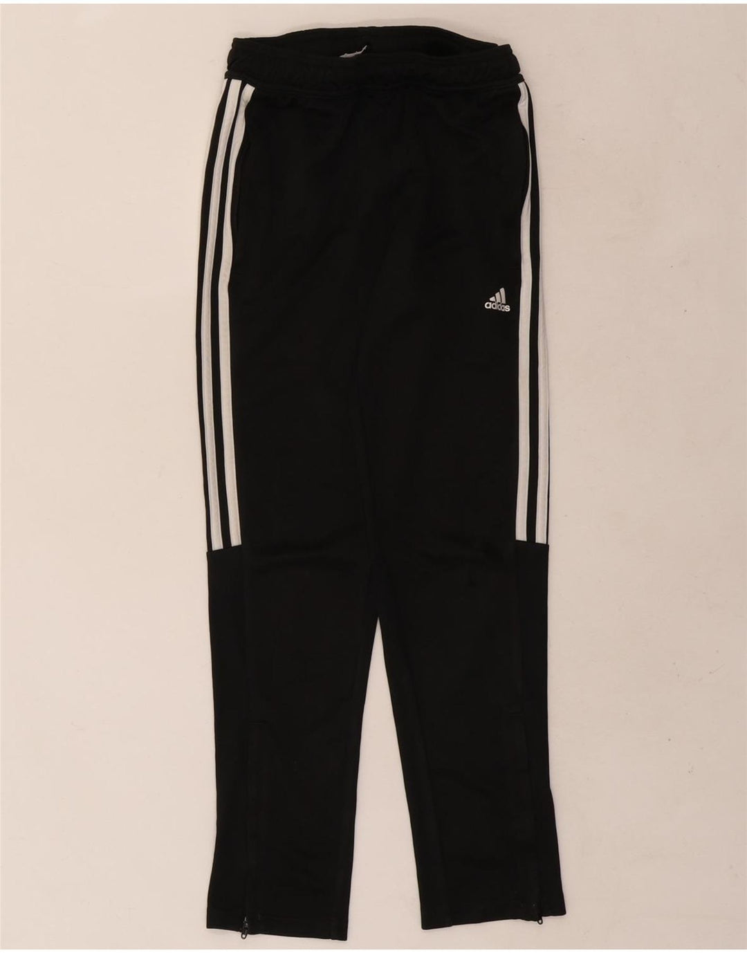 Pantaloni della tuta Adidas Aeroready da ragazzo 11-12 anni in poliestere nero