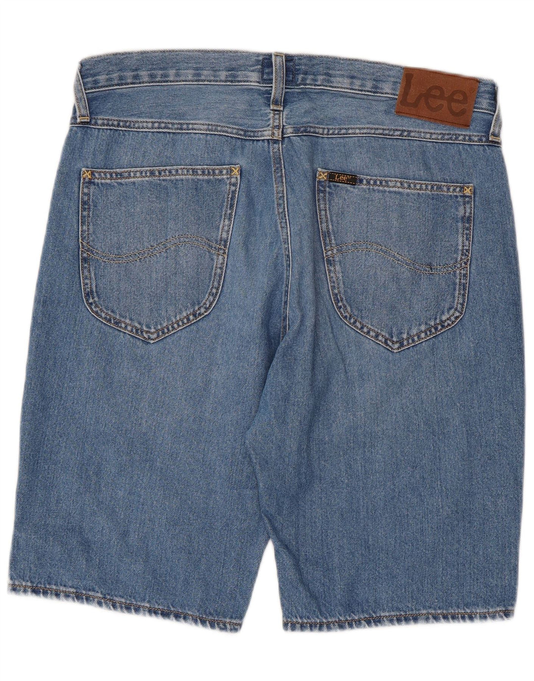 Pantaloncini di jeans da uomo LEE W34 grandi blu