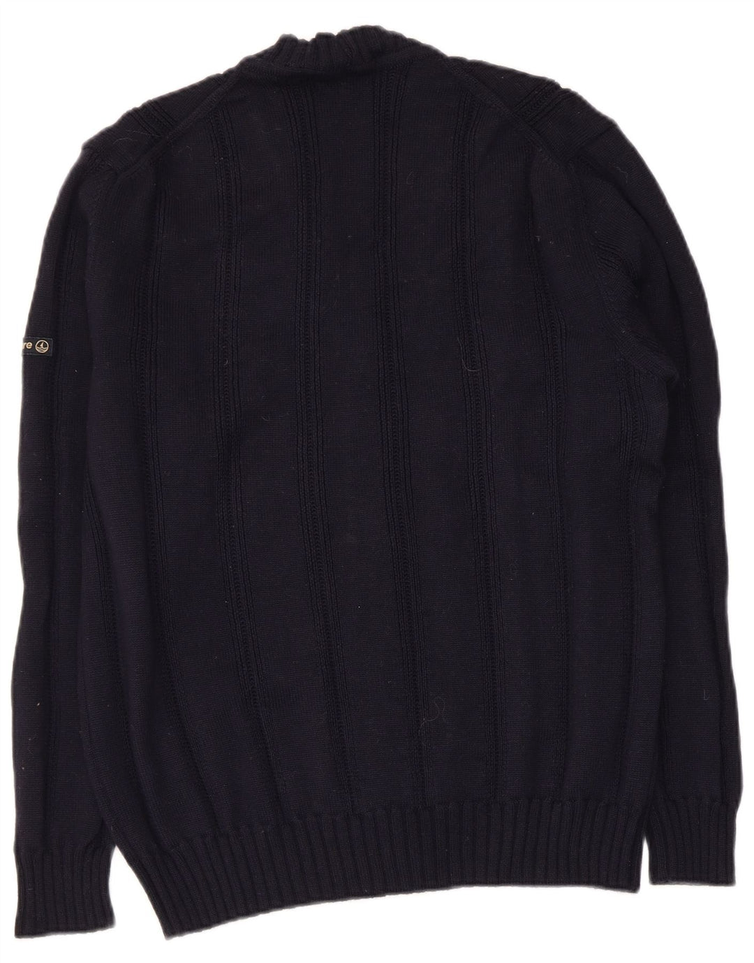 Maglione cardigan da uomo Navigare lana media blu navy